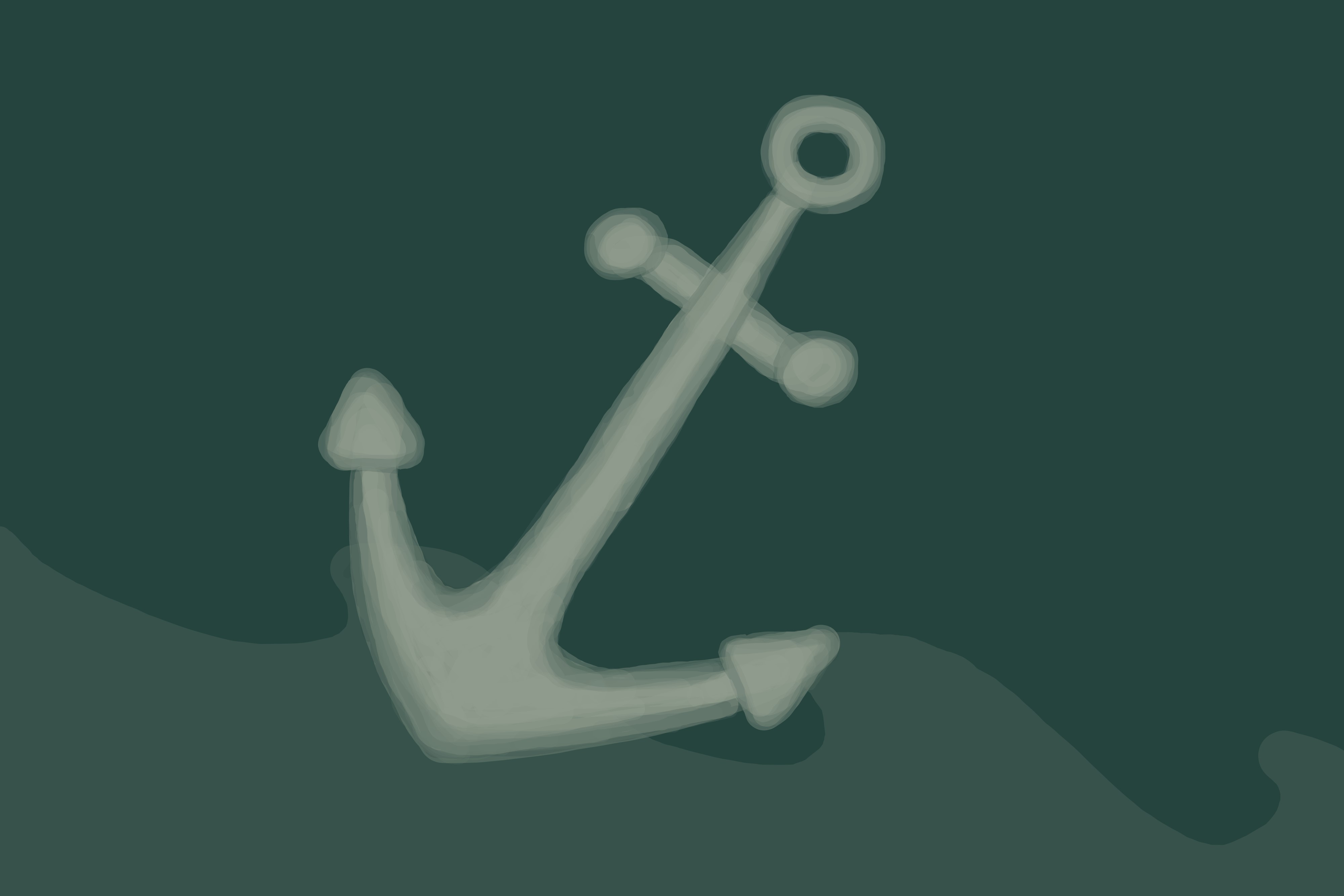 simple drawing of an anchor