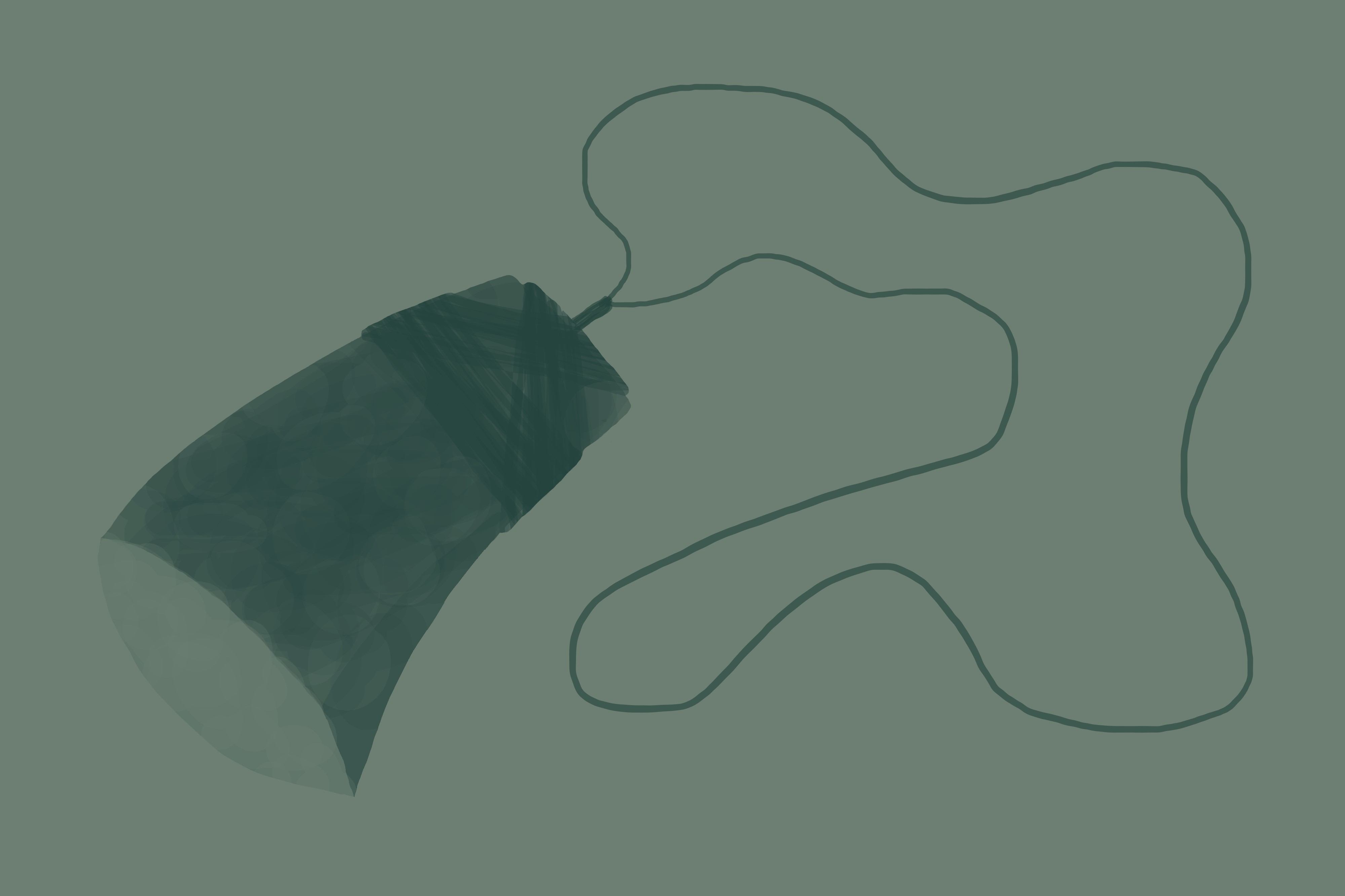 simple drawing of a pounamu pendant