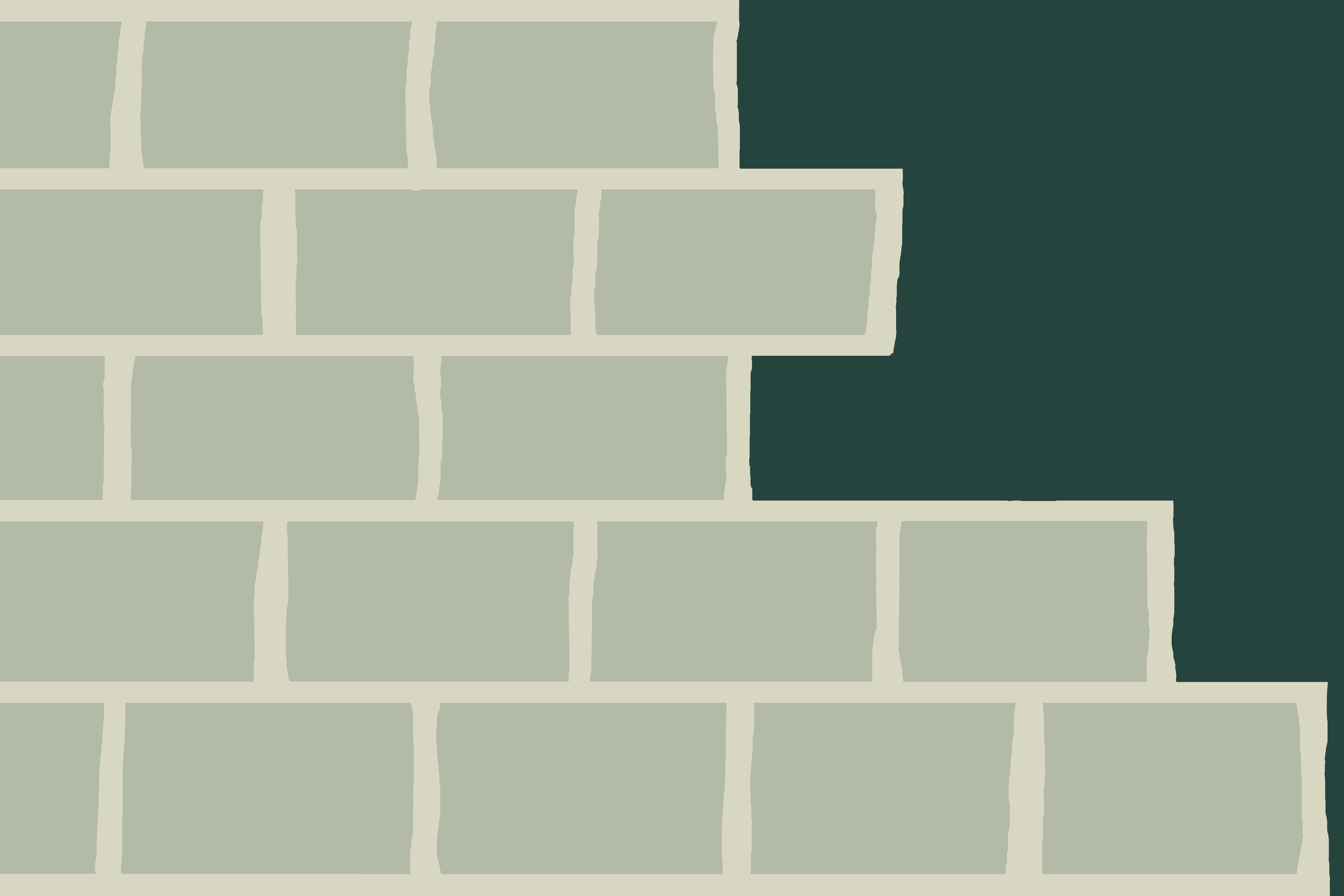 abstract drawing of a deteriorating brick wall